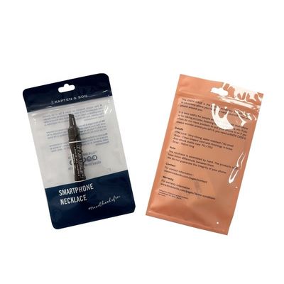 Специализированная толщина OEM Пластиковый Ziplock висячий пакет для водонепроницаемого корпуса для мобильных телефонов