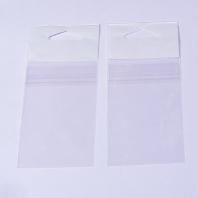 Перезапечатываемый Opp Header Bag самоклеящийся Opp Bag Packaging для одноразовых упаковок