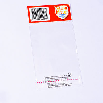Перезапечатываемый Opp Header Bag самоклеящийся Opp Bag Packaging для одноразовых упаковок