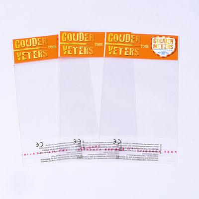 Перезапечатываемый Opp Header Bag самоклеящийся Opp Bag Packaging для одноразовых упаковок