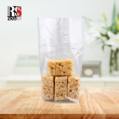 12x8x25 см пластиковый квадратный нижний кормовой мешок для попкорна в прозрачных или индивидуальных цветах