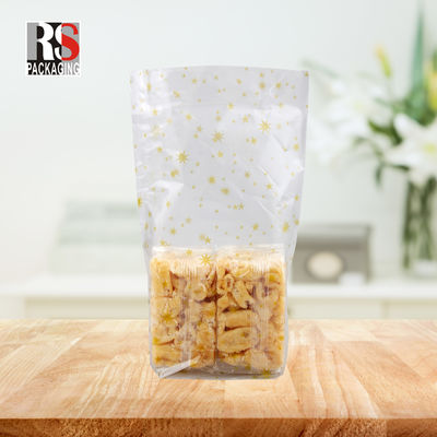 12x8x25 см пластиковый квадратный нижний кормовой мешок для попкорна в прозрачных или индивидуальных цветах