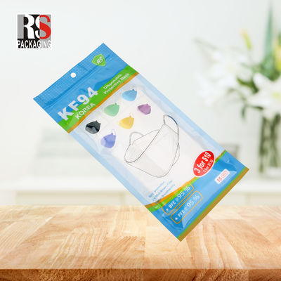 RS31-1 3 слоя Ламинированный полибак Пластиковый Zip Lock Packaging Bag Для масок для лица
