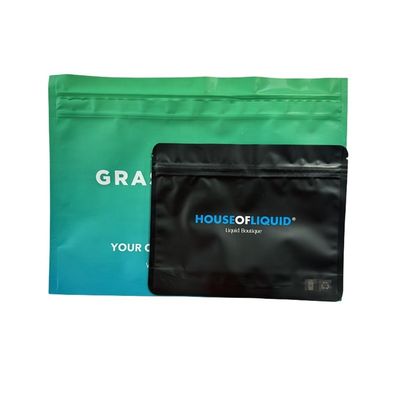 Матовый запахоустойчивый Mylar Stand Up Foil Zip Lock Mylar Pouch Bag детский