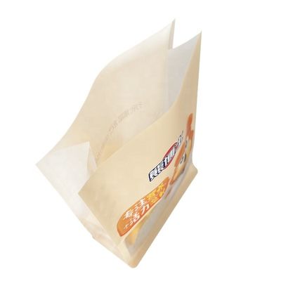 Боковая коробка с плоским дном для упаковки продуктов питания для порошка закуски печенье орехи Зерновые специи