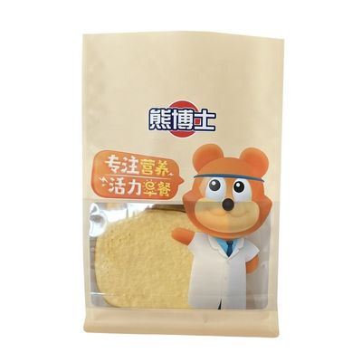 Боковая коробка с плоским дном для упаковки продуктов питания для порошка закуски печенье орехи Зерновые специи