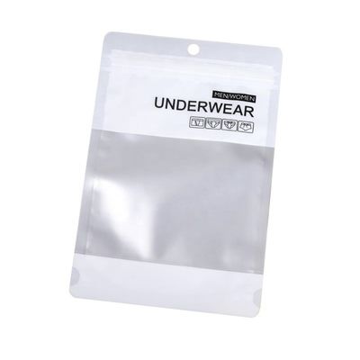 Настроенный логотип Frosted Window Zipper Close Poly Clothing Bag Для упаковки