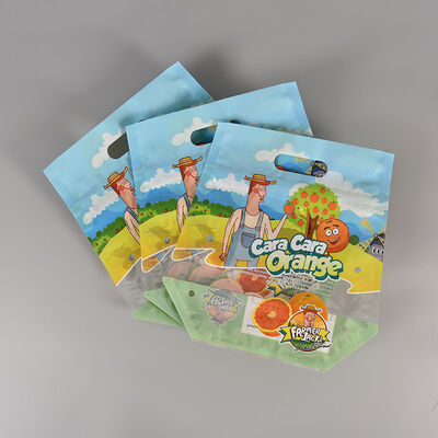 Пользовательские печатные герметичные прозрачные пластиковые пакеты для овощей, пищевой категории, с застежкой-молнией, для упаковки свежих фруктов