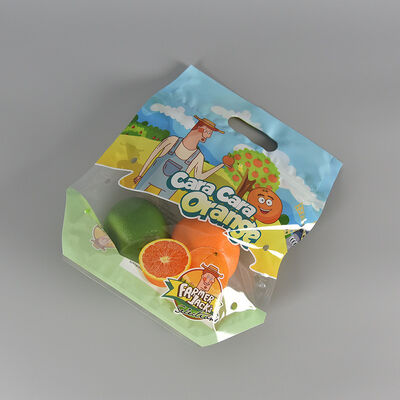 Индивидуальный дизайн пищевого пластикового пакета с антизапотевающим эффектом, прозрачный пакет для хранения свежих овощей и фруктов с ручкой-молнией