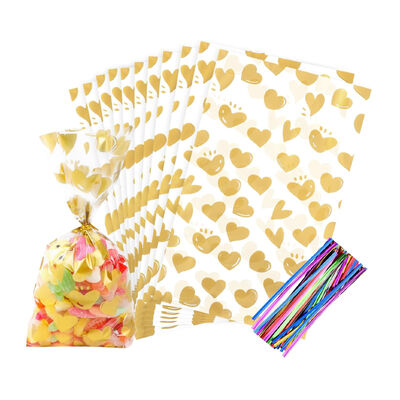 Напечатанный по заказу подарочный пакет для виолончели Целлофан для вечеринок Торги с угощениями для вечеринок Прозрачные сладости для печенья Пластиковые поли-купоры для хранения