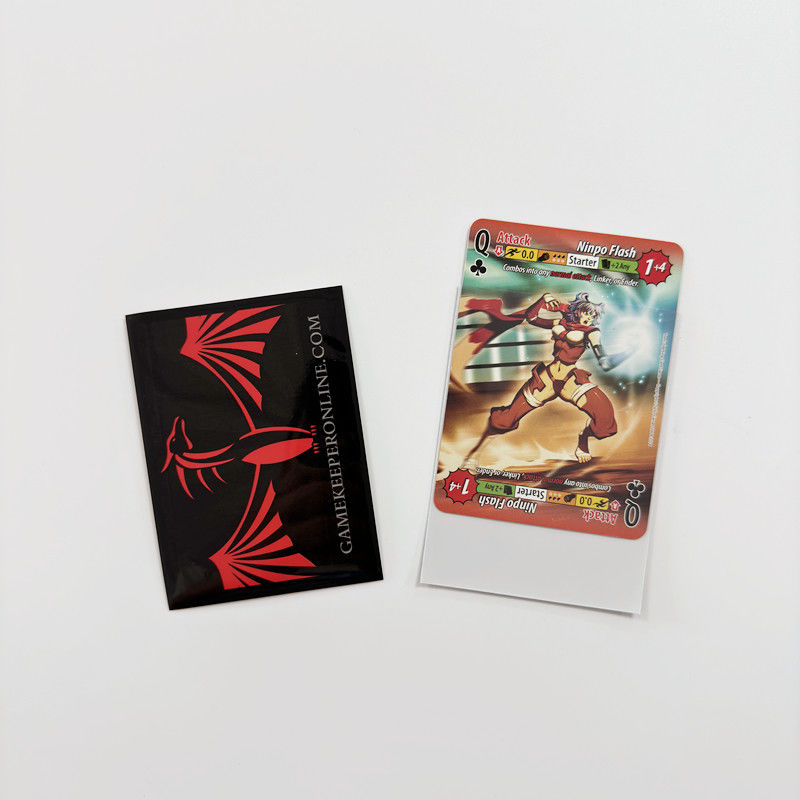 Мягкий двойной лазерный водонепроницаемый топлодер для 100PCS Custom Art Printed Sports Card Sleeves