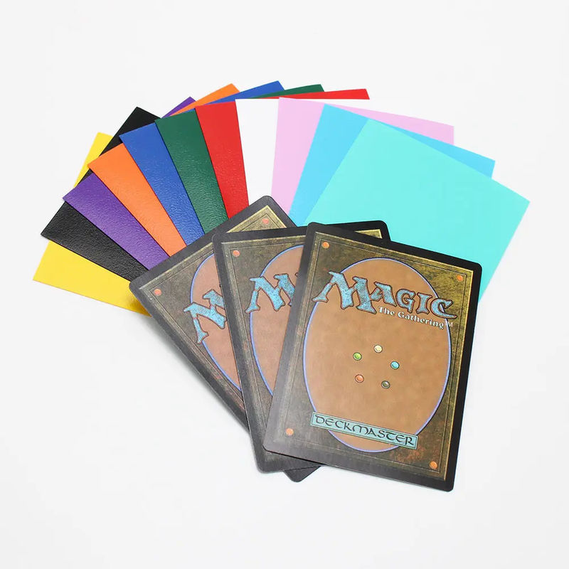 Цветные матовые карты рукава 16 цветов последовательно резать Mtg TCG CCG Yugioh PP Материал фотокарты