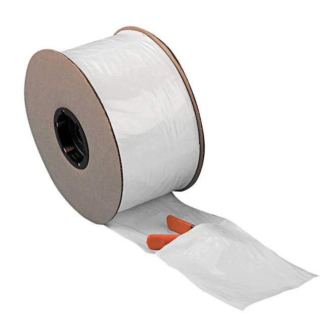 Полиэтиленовые пакеты PE на рулоне с предварительно открытым краем для автоматических упаковочных систем