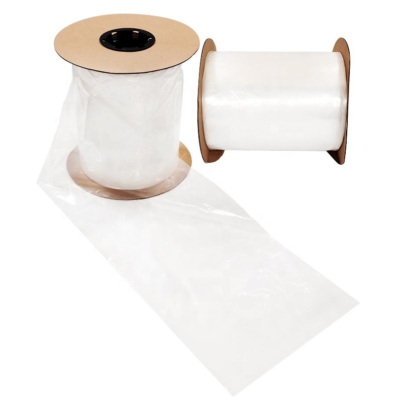 PE Plastic Auto Bags Perforated Pre Opened Clear Poly Bag On Roll For Automated Packaging