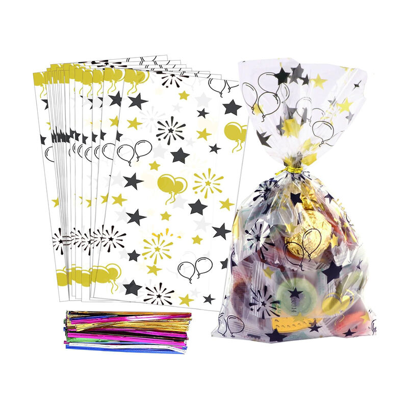 Китай Производство на заказ Печать прозрачная прозрачная виолончель Конфеты День рождения Похищение шоколада Кондитерские сумки